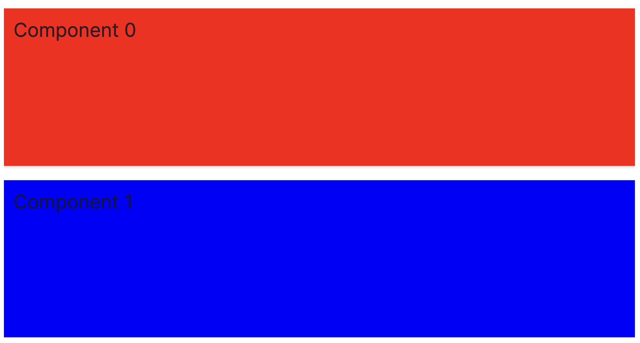 two horizontally stacked rows, each with one component